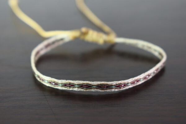 Pulsera Telar Egipcio 48 Hilos Beige