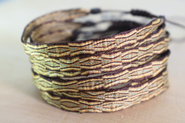 Pulsera Telar Egipcio 96Hilos Café/Beige - Image 2