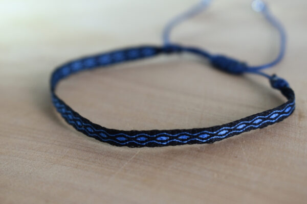 Pulsera Telar Egipcio 48 Hilos Petróleo/Azul
