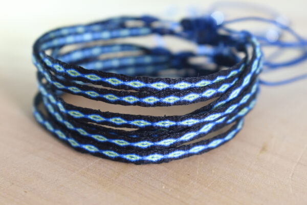 Pulsera Telar Egipcio 48 Hilos Petróleo/Menta - Image 2