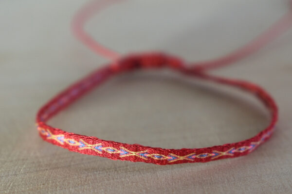 Pulsera Telar Egipcio 48 Hilos Roja