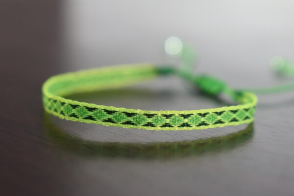 Pulsera Telar Egipcio 48 Hilos Verde Lima