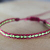 Pulsera Telar Egipcio 96Hilos Uva/Verde Lima